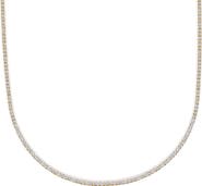 Haus of Brilliance 14K Yellow Gold 12.0 Cttw Lab Grown Diamond Tennis Necklace