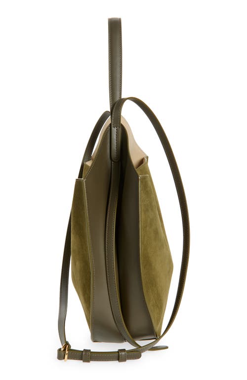 Ree Projects Helene Suede Hobo Bag In Brown