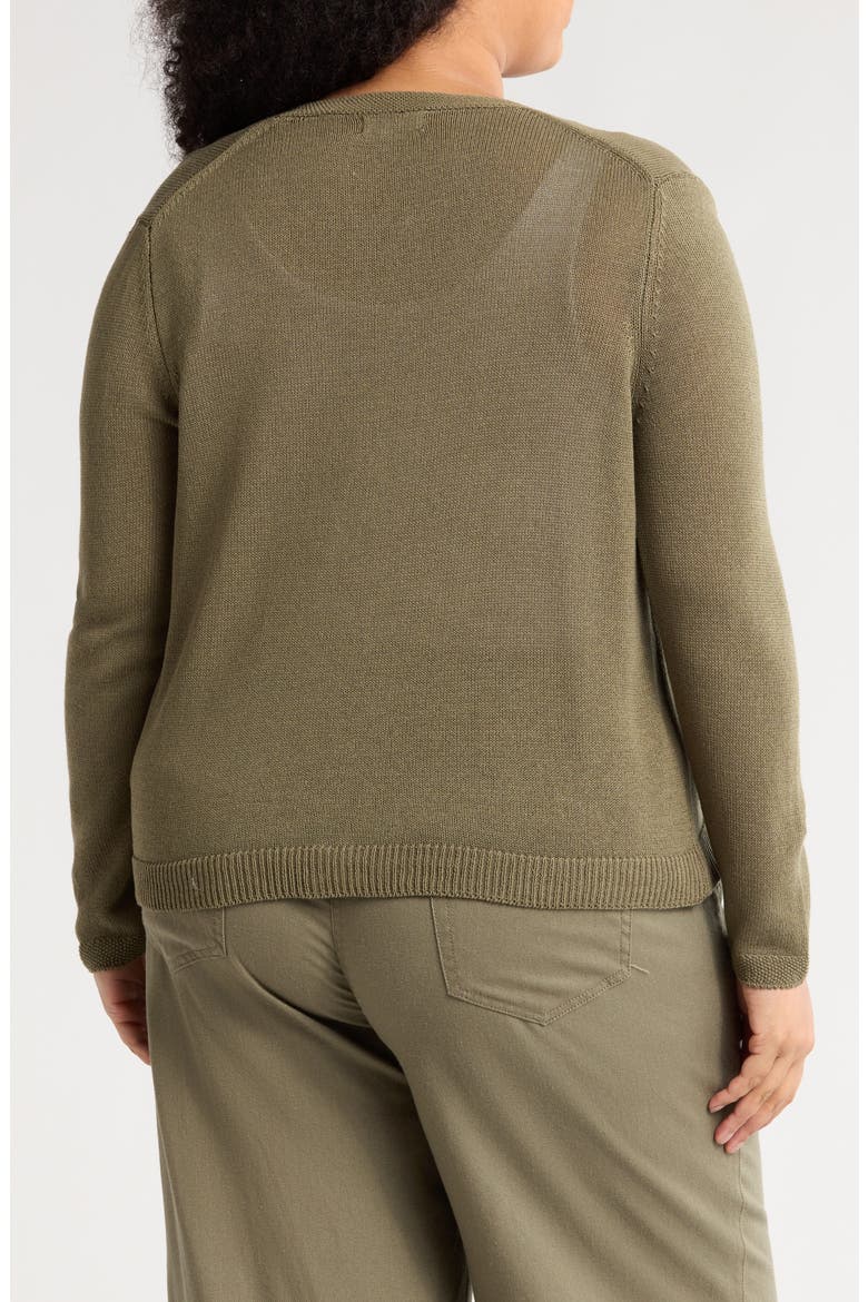 V-Neck Button Front Cardigan, Alternate, color, ARMY