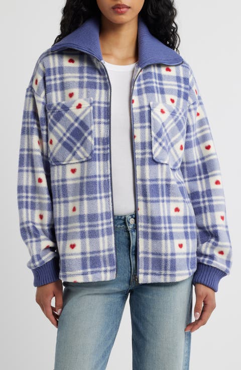 Plaid Fleece Jacket