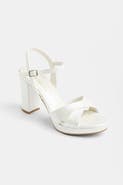 Forever & Always Shoes Setto Slingback Bridal High Heel Sandal