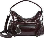 Stella McCartney Small Dartmoor Crinkled Patent Faux Leather Shoulder Bag