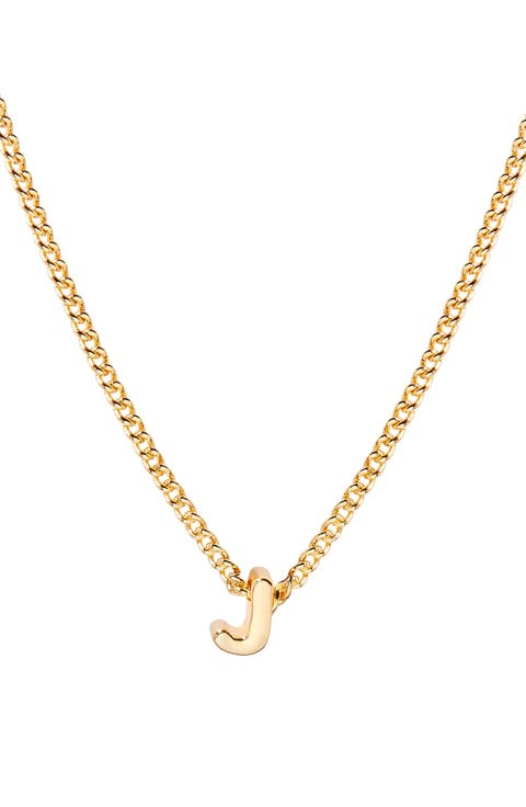 Kira Mini Initial Pendant Necklace