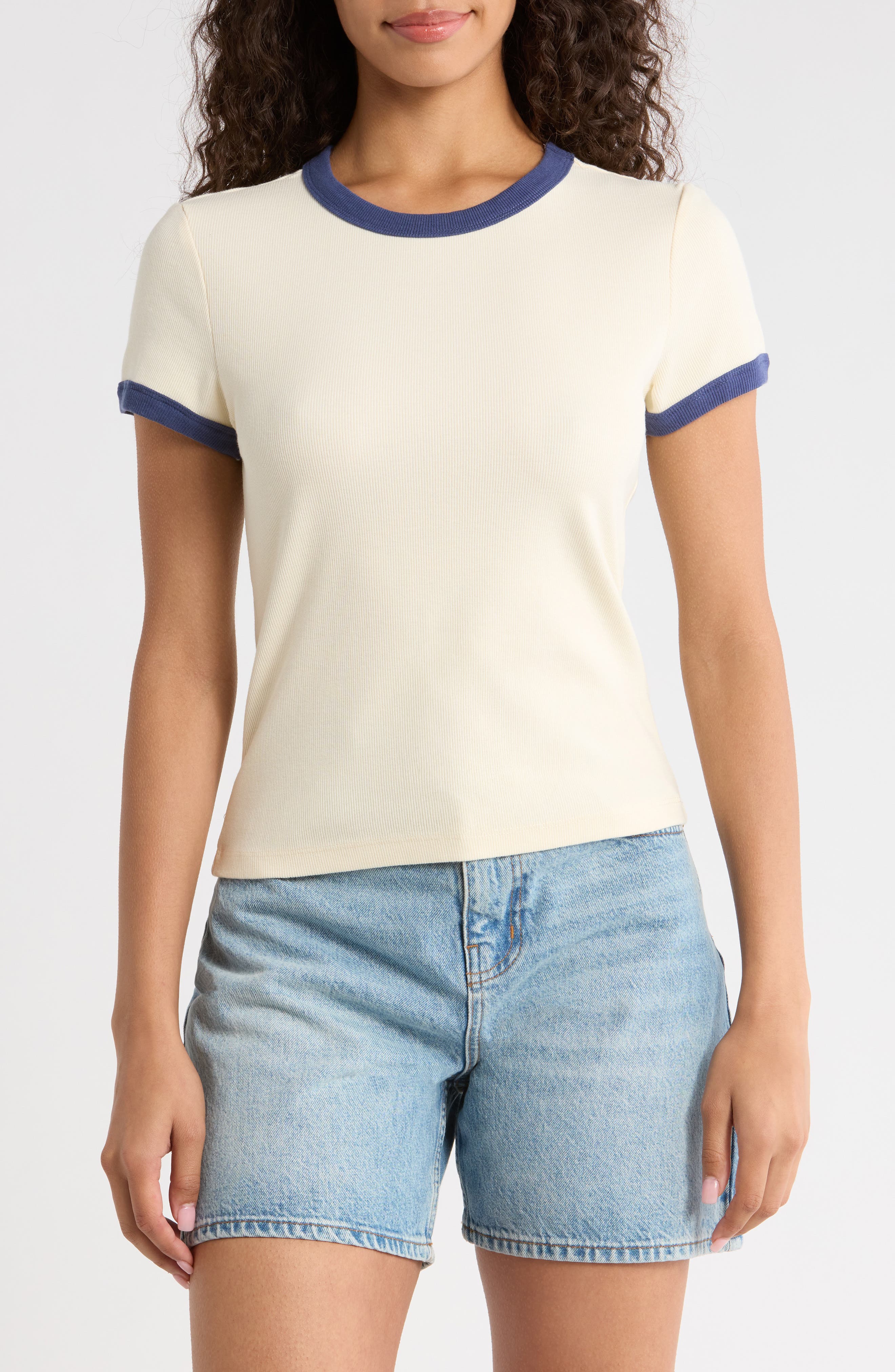 Lexi Rib Ringer T-Shirt