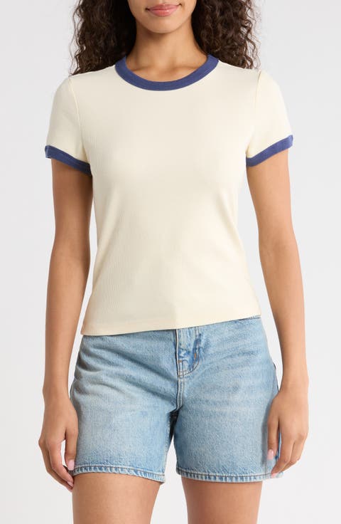 Lexi Rib Ringer T-Shirt