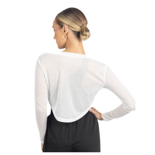 Akalia Ashley Long Sleeve Breathable Top In White