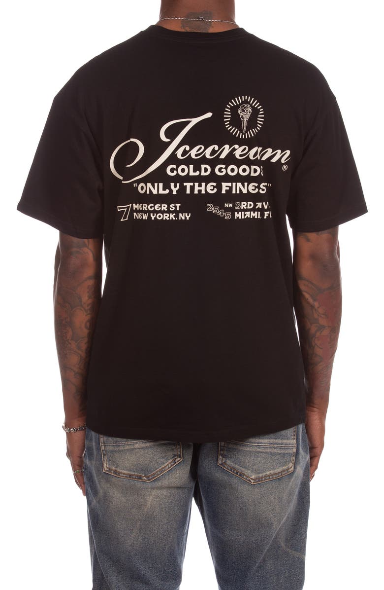 ICECREAM Only the Finest Cotton Graphic T-Shirt, Alternate, color, Black