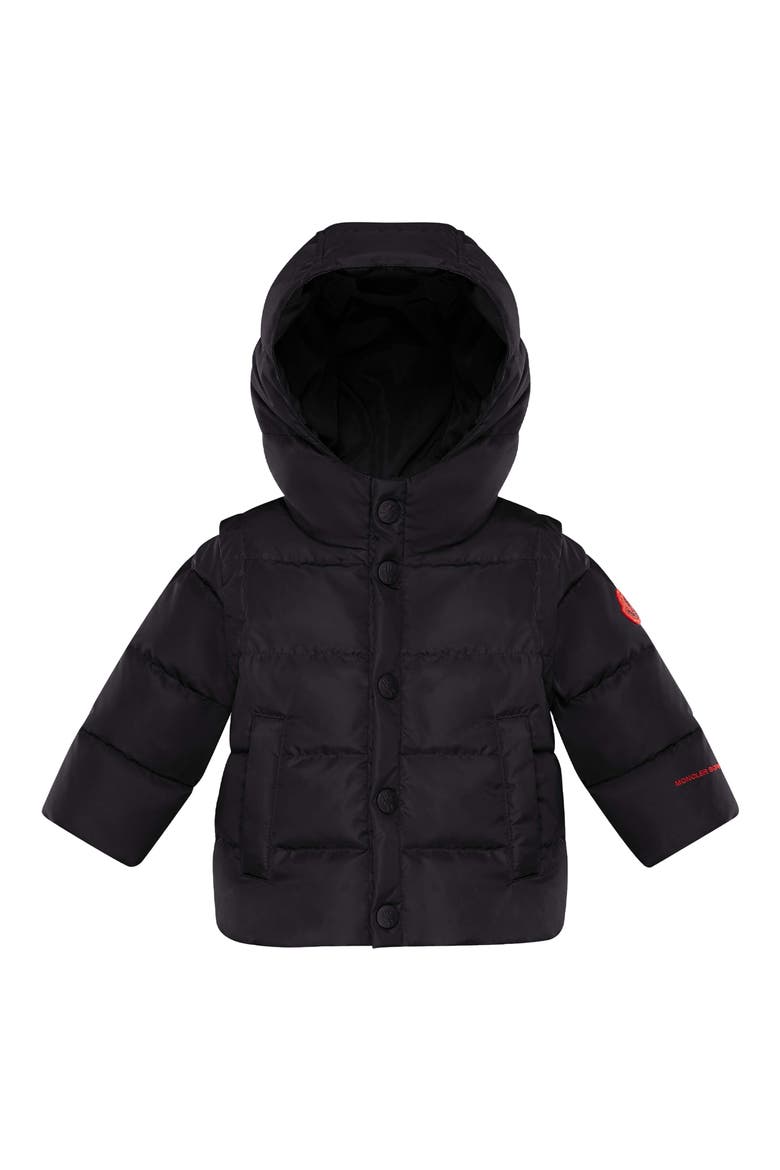 Kids' Born to Protect Project Hasan Hooded Down Puffer Jacket, Main, color, BLACK