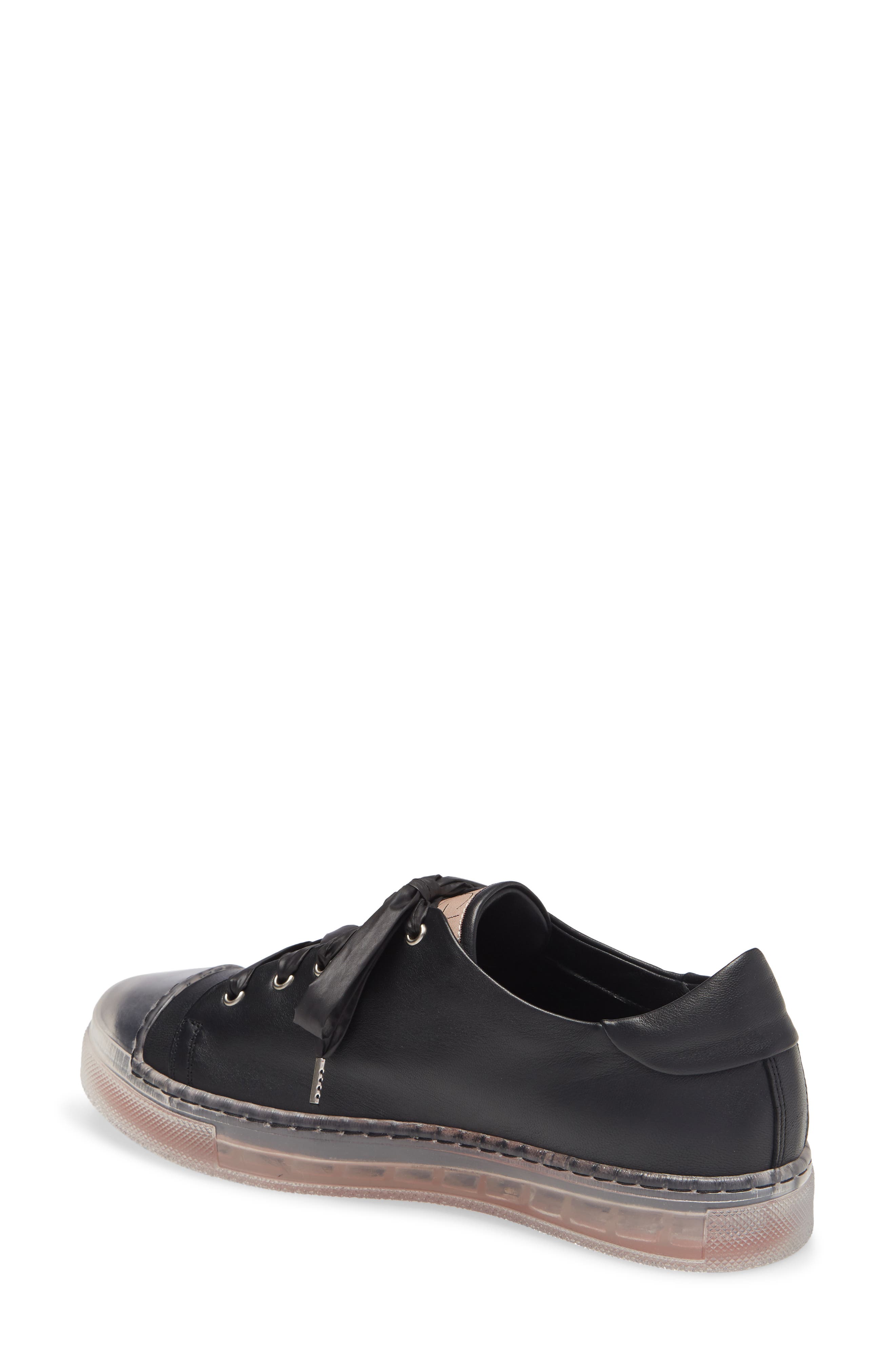 AGL Clear Sole Leather Sneaker, Alternate, color, 