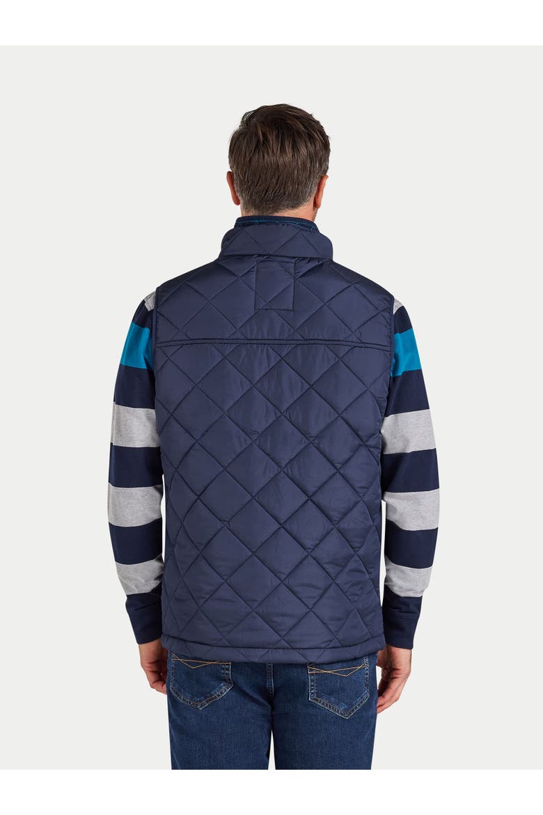 Quilted Gilet, Alternate, color, Navy