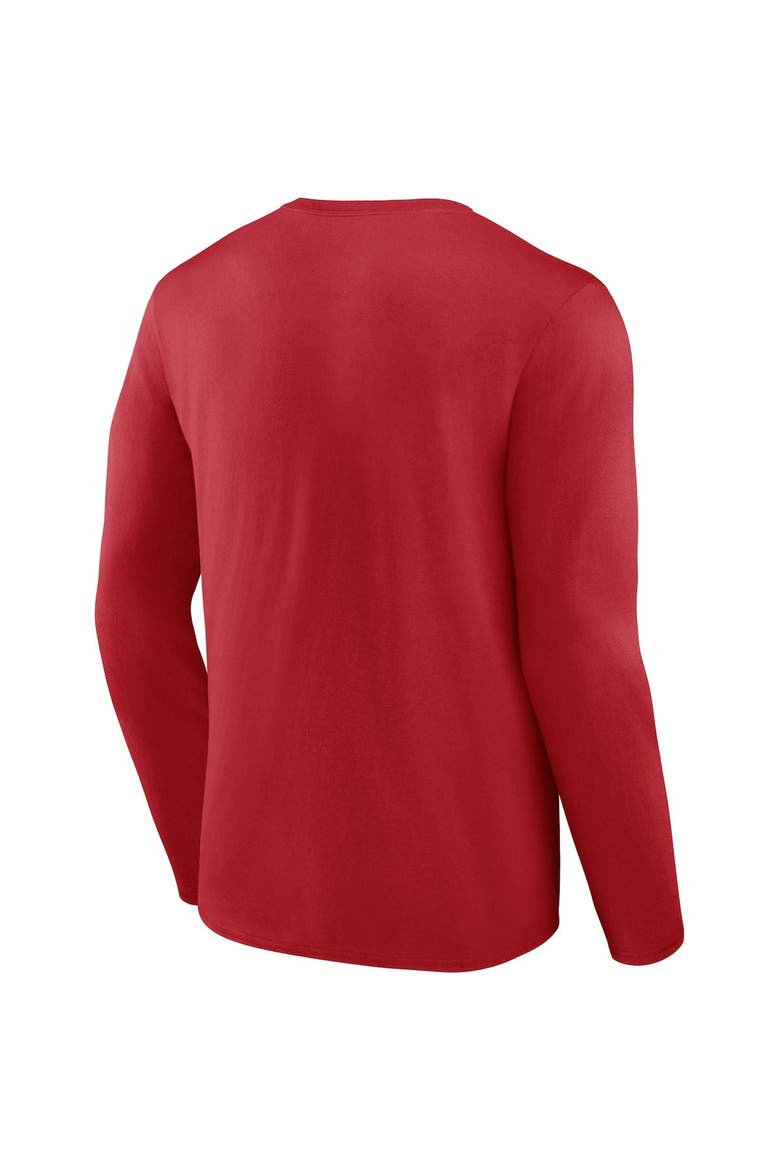 Men's Fanatics Branded Red Bayern Munich 5-Star Crest Long Sleeve T-Shirt, Alternate, color, Red