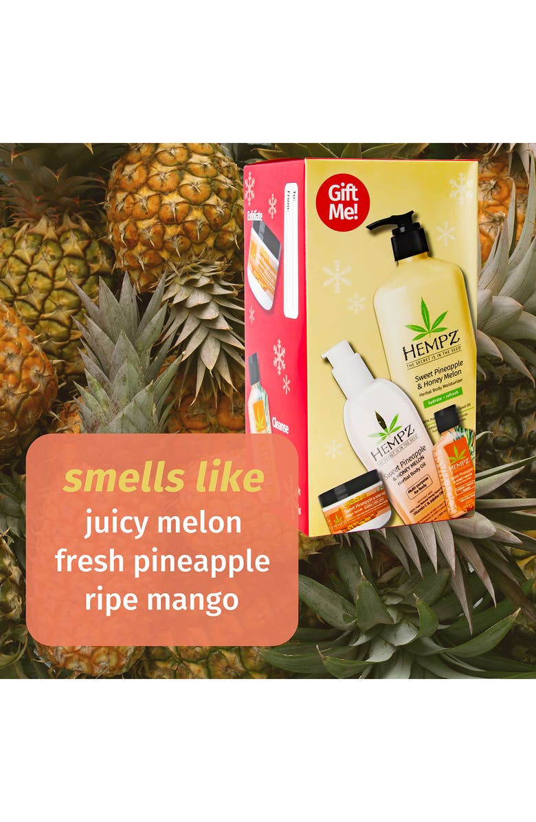 HEMPZ Sweet Pineapple & Honey Melon 4-Piece Gift Set, Alternate, color,