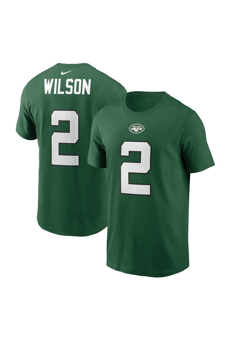 Men's Nike Zach Wilson Green New York Jets Player Name & Number T-Shirt, Main, color, Green