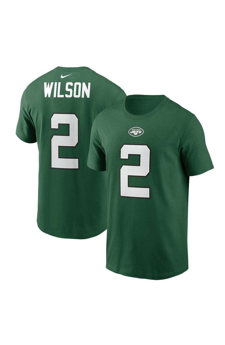 Nike Men's Nike Zach Wilson Green New York Jets Player Name & Number T-Shirt, Main, color, 