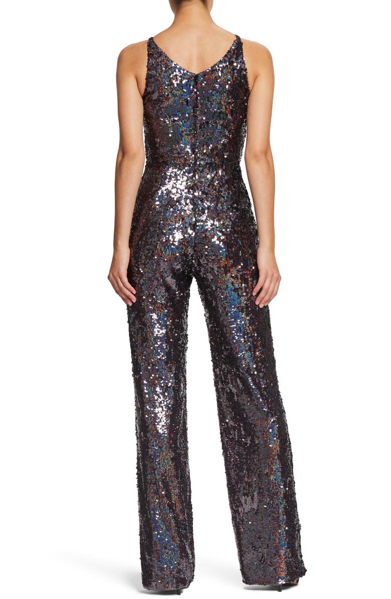 Dress the Population Charlie Sequin Jumpsuit, Alternate, color,