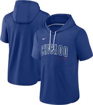 Nike Men's Nike Royal Chicago Cubs Springer Short Sleeve Team Pullover Hoodie