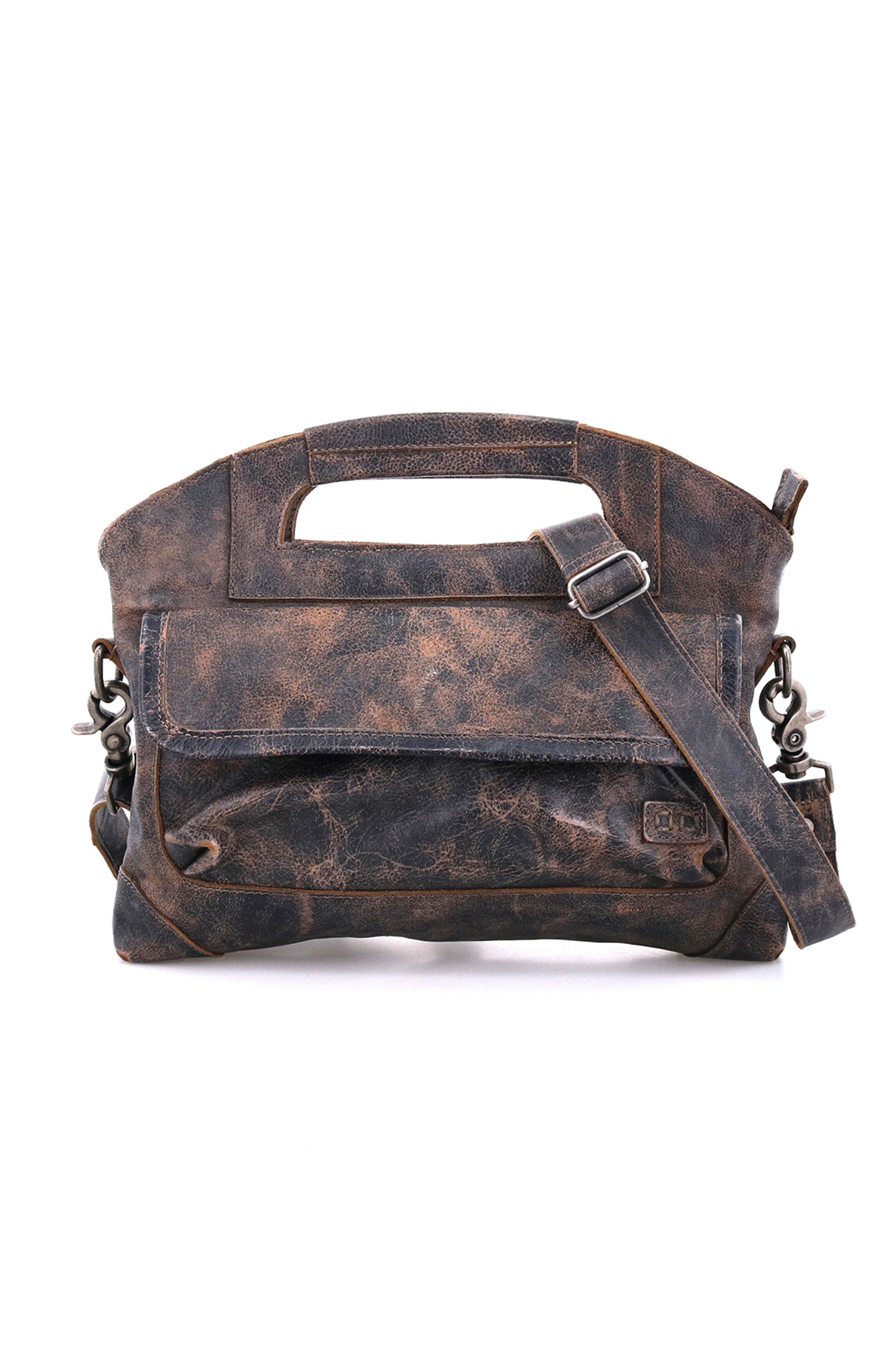 Bed Stu Greenway Handbag, Main, color, Black Lux