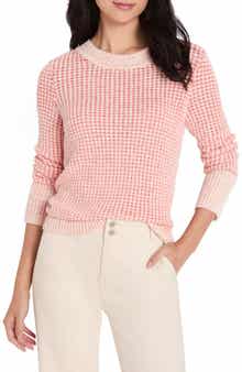 Color Spray Cotton Blend Sweater