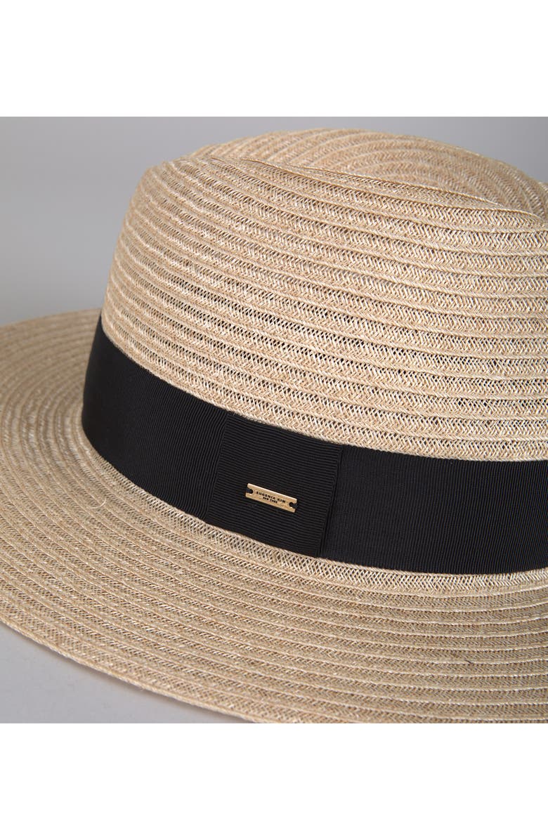 Eugenia Kim Courtney Packable Straw Fedora, Alternate, color, Natural