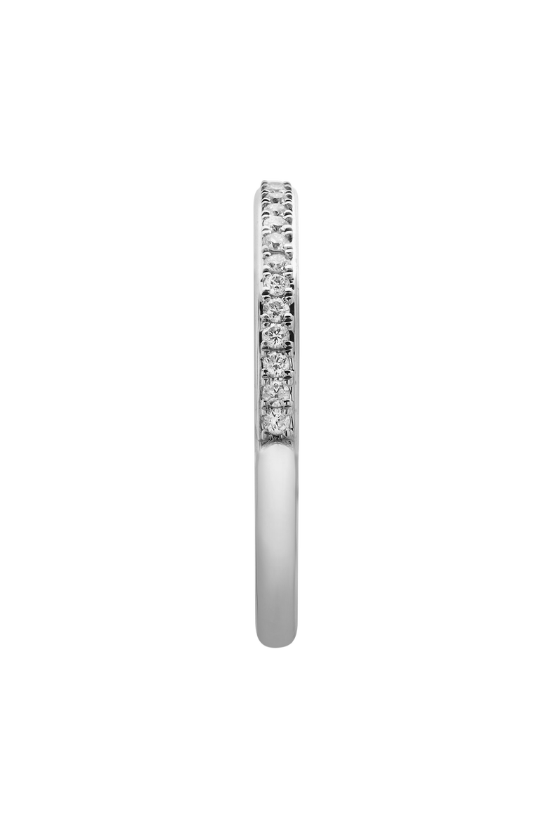 Whisper 14K Gold Round Diamond Studded Eternity Band Ring - 0.21cts, Alternate, color, 14K White Gold