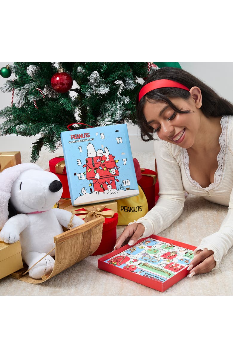 PEANUTS Snoopy Advent Calendar 12-Piece Jewelry Set, Alternate, color, Multicolor
