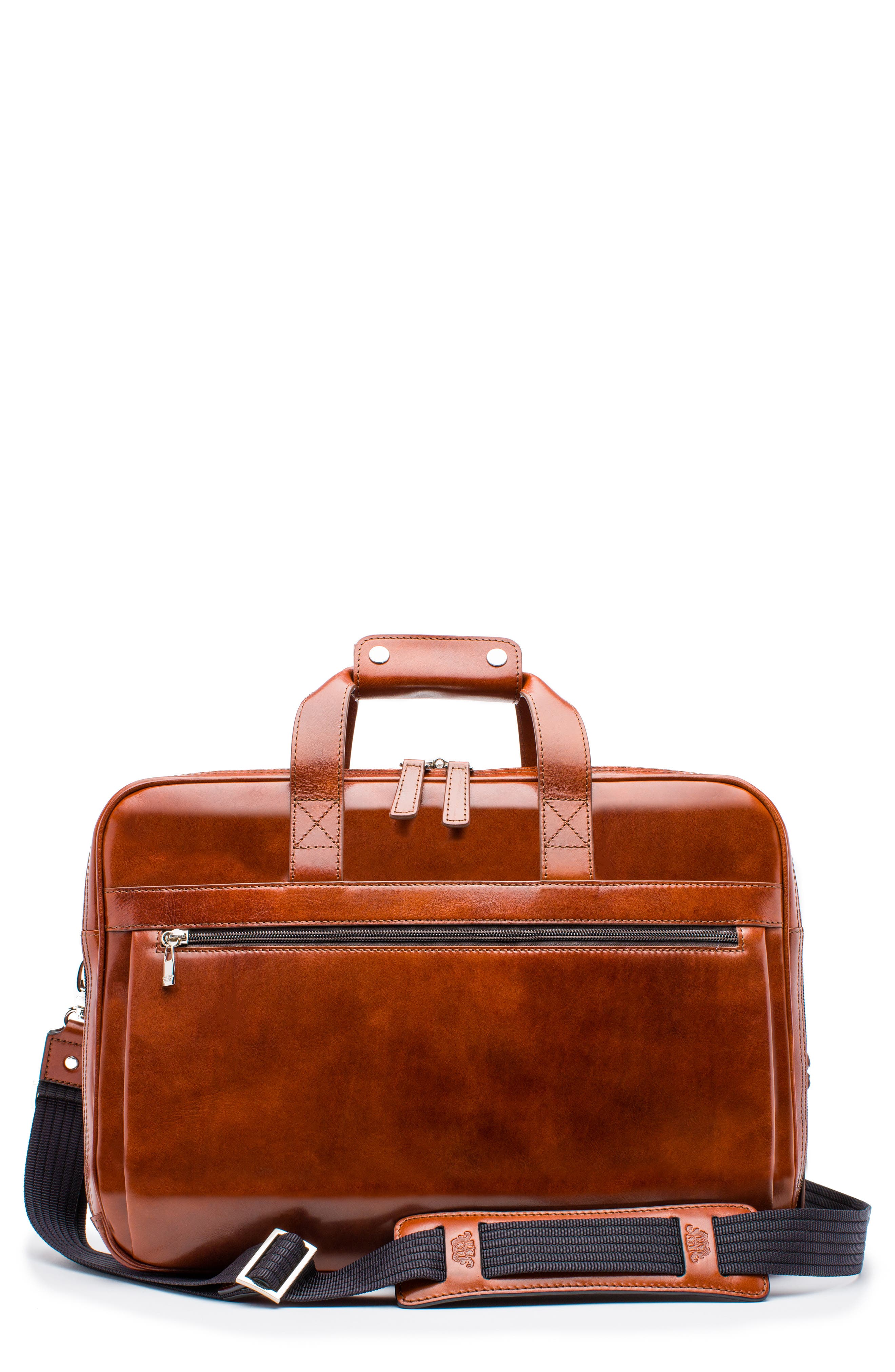 Bosca Stringer Leather Briefcase, Main, color, 