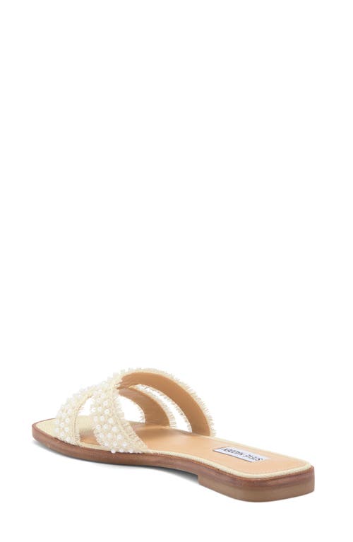 Steve Madden Hazel Slide Sandal In Pearl