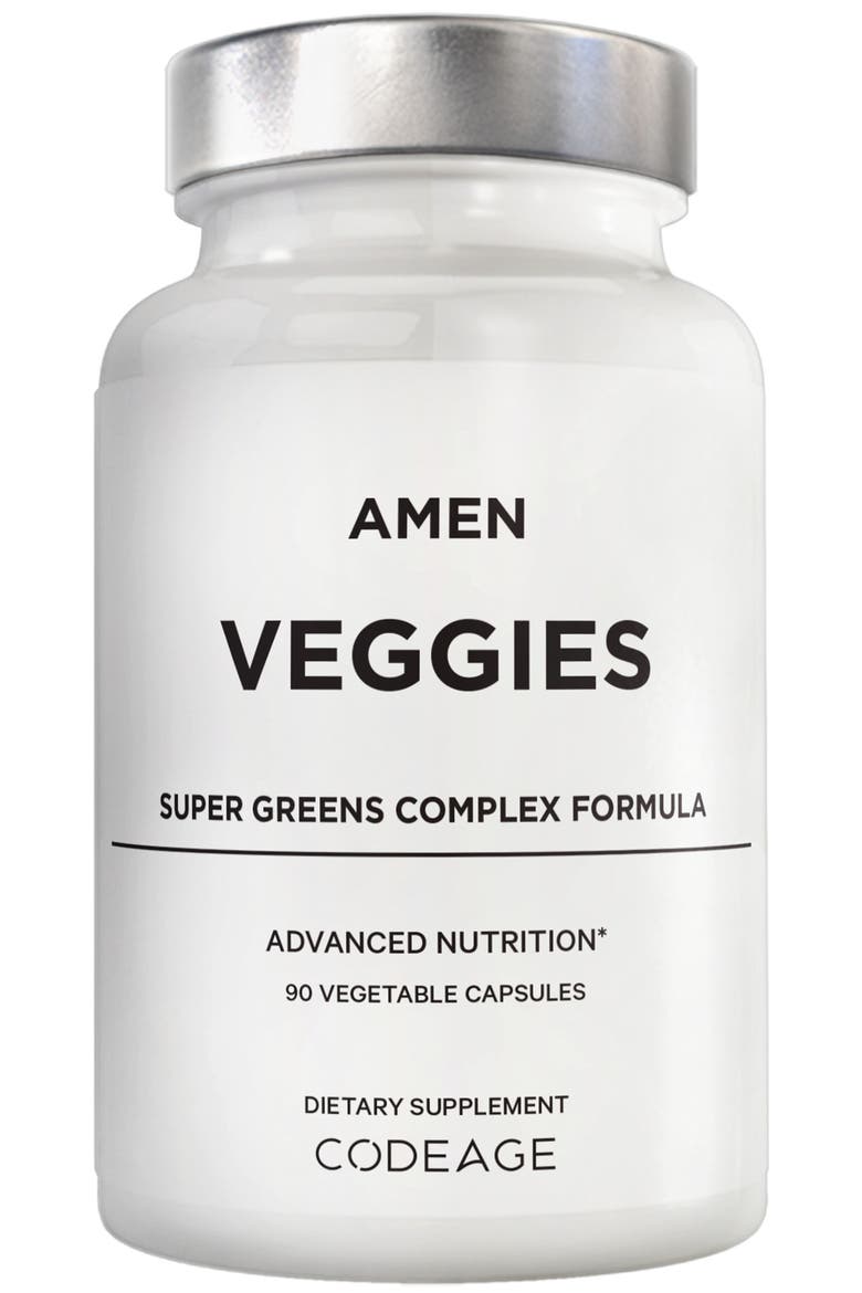 Amen Veggies Daily Vitamins & Minerals Supplement, Main, color, White