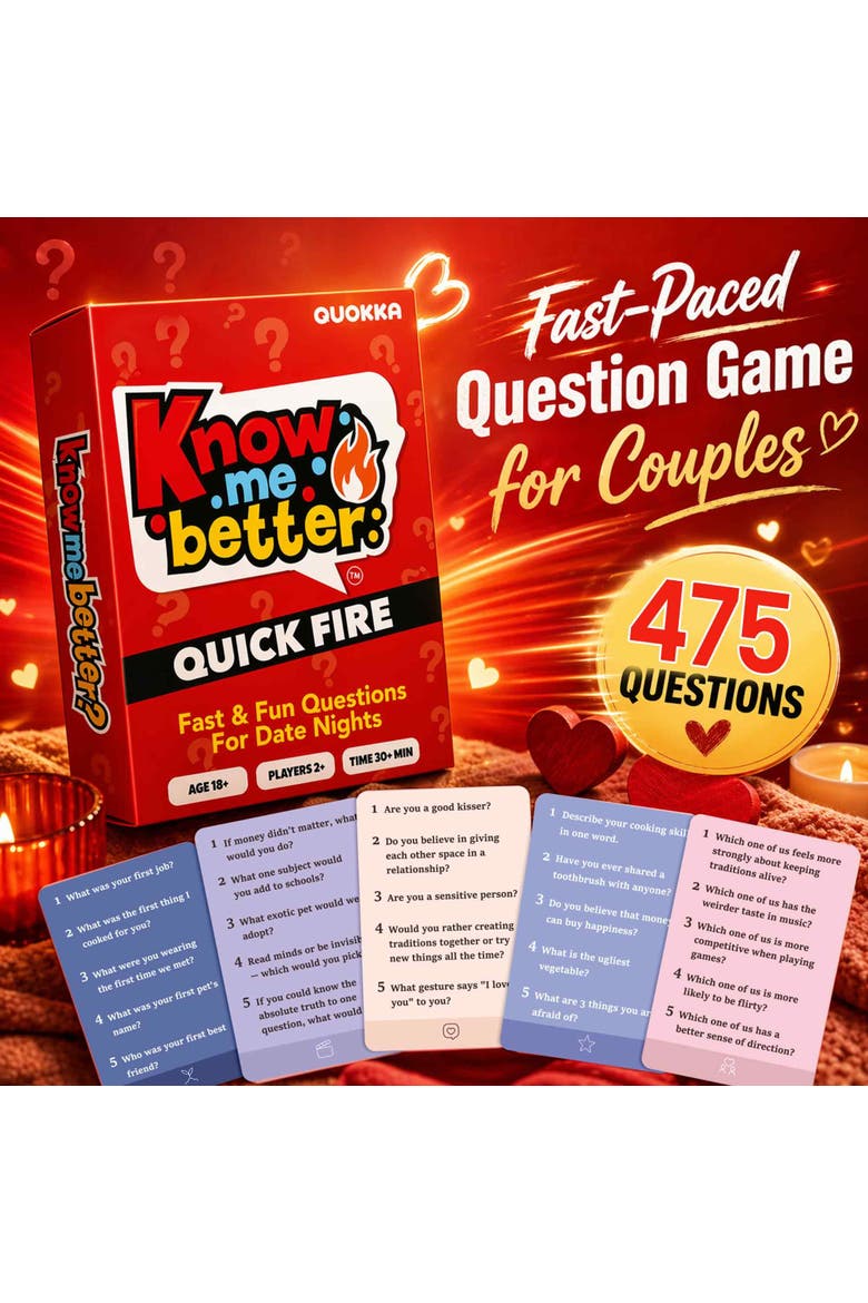 Couples Conversation & Date Night Card Games Set, Alternate, color, Quick Fire