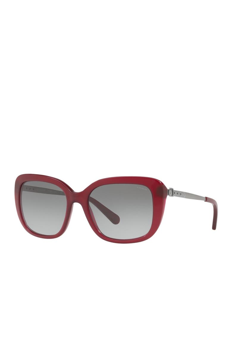COACH Core 55mm Square Sunglasses, Main, color, 