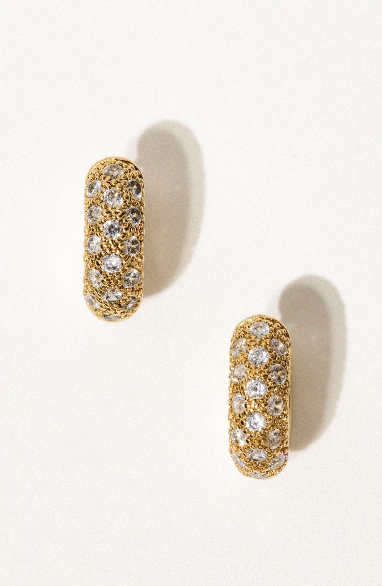 Child of Wild Honey Glow Huggie Hoop Earrings, Alternate, color, Gold