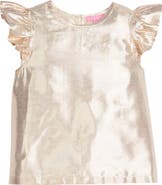 BISBY Kids' Metallic Gold Top