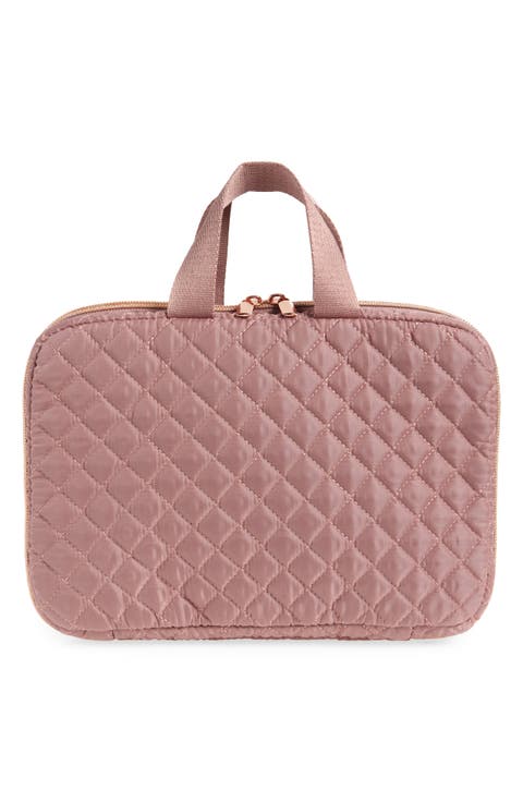 Coco Quilt Hanging Cosmetic Case