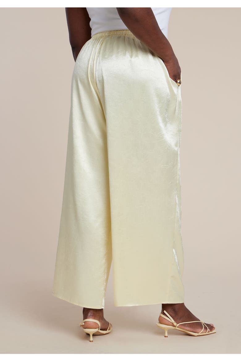 Textured Satin Wide Leg Pant, Alternate, color, GOLDEN HAZE