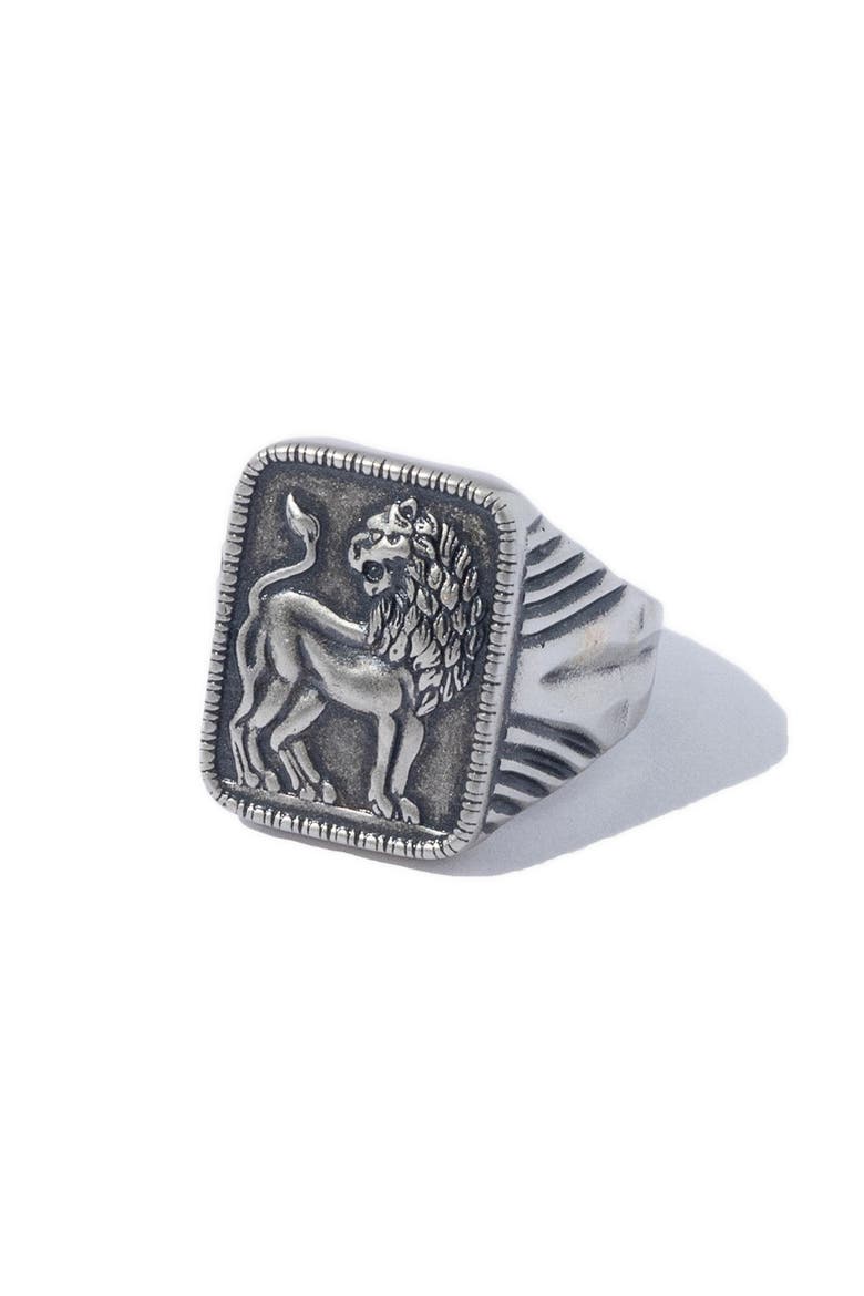 Men's Judah Ring, Main, color, SILVER