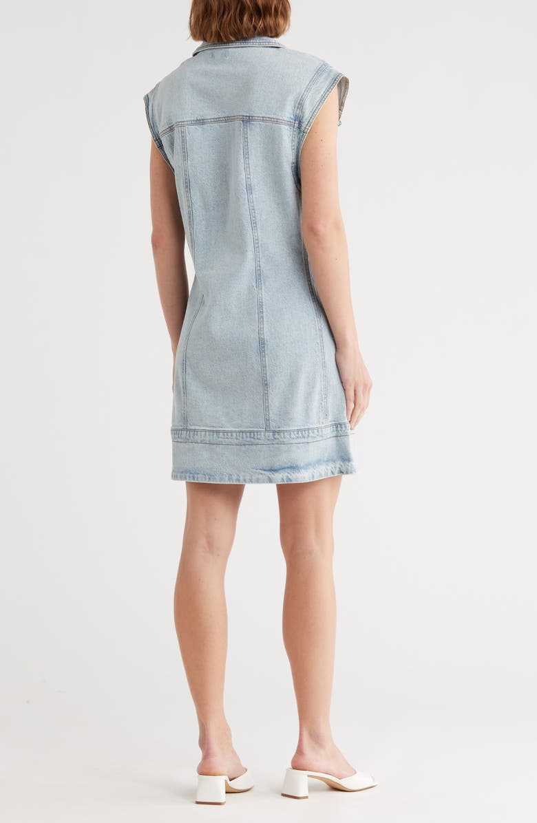 Habitual Sleeveless Denim Shirtdress, Alternate, color, Atlantic