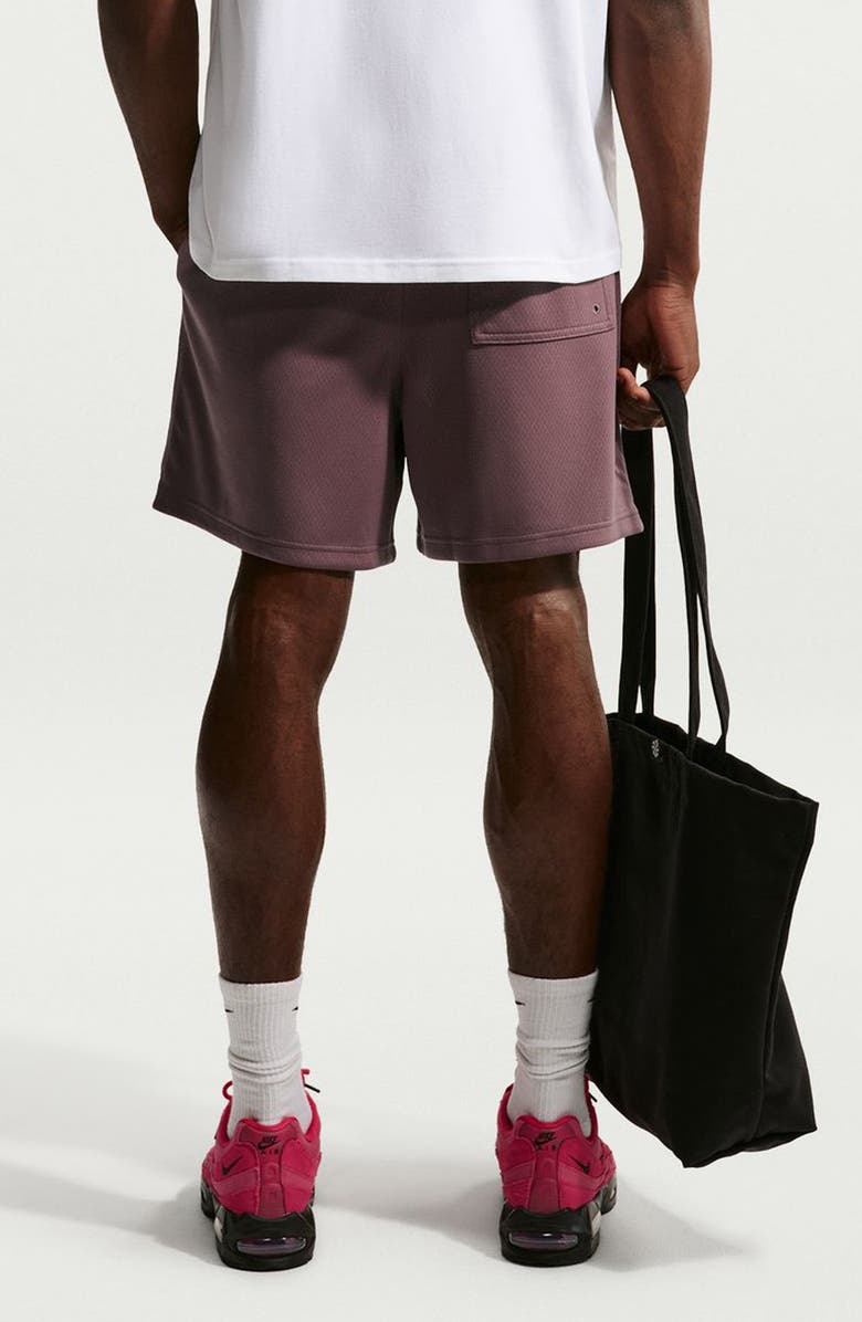Nike Club Flow Mesh Athletic Shorts, Alternate, color, Tattoo/ White