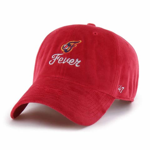 Unisex '47  Red Indiana Fever Spirited Velour Clean Up Adjustable Hat