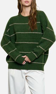 Blu Pepper Stripe Crewneck Sweater