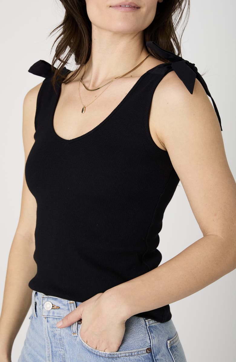 French Connection Shoulder Bow Tank Top, Main, color,