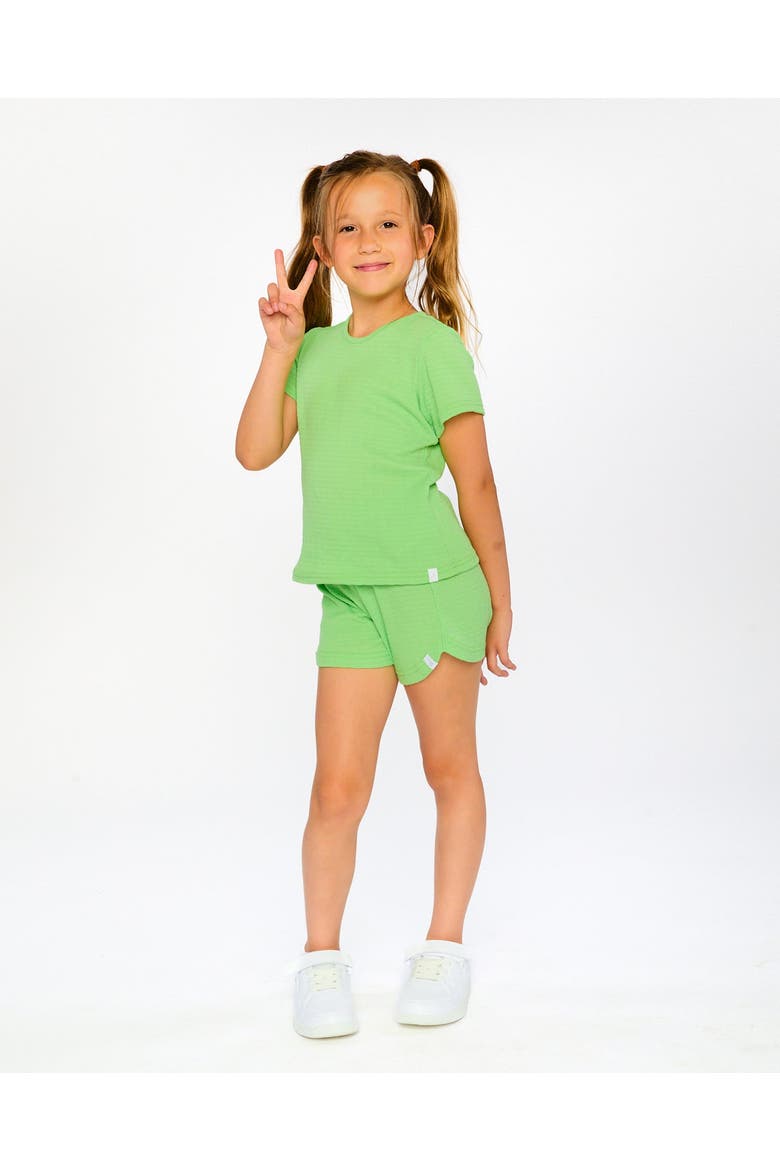 Relaxed Straight Fit Crinkle Jersey Short Sleeve T-Shirt, Alternate, color, Mint Green