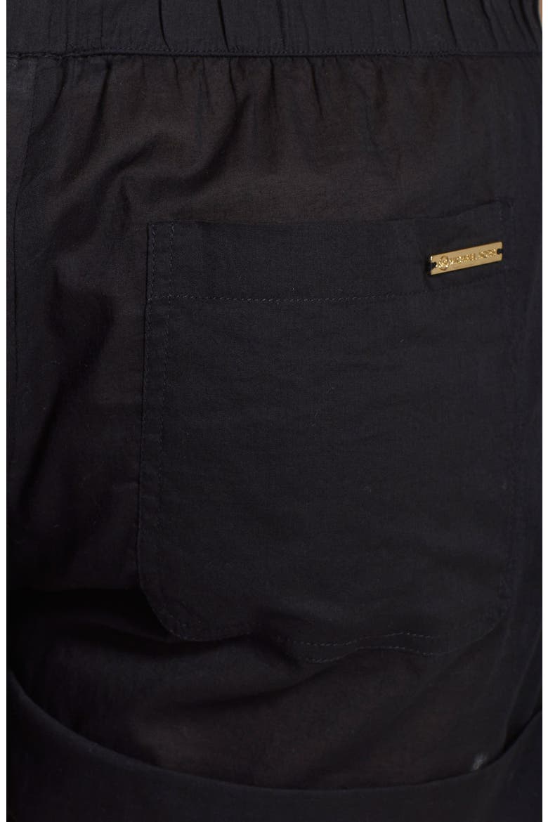 Cotton Voile Shorts, Alternate, color, BLACK