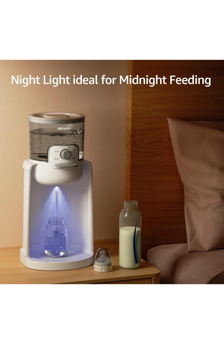 GROWNSY Instant Baby Bottle Warmer, Alternate, color, White