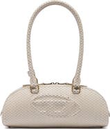 DIESEL® 1DR Dome Snakeskin Embossed Leather Shoulder Bag