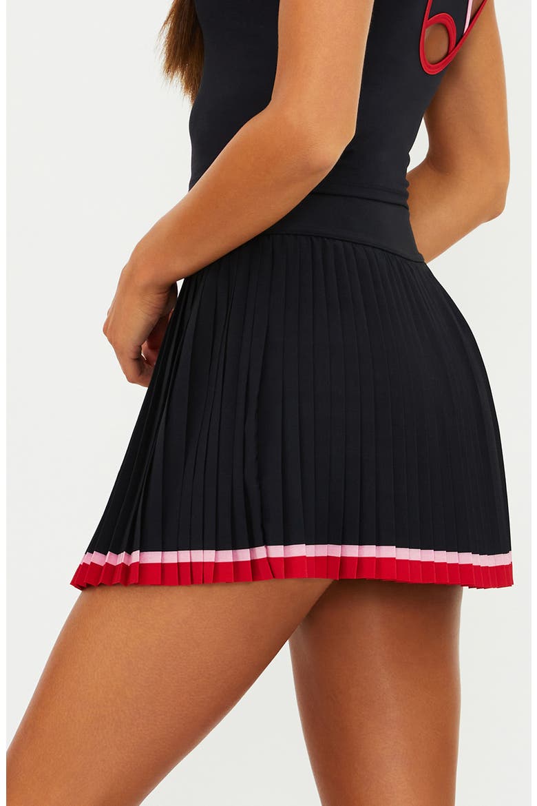 Analie Pleated Skort, Alternate, color, ROYAL NOIR