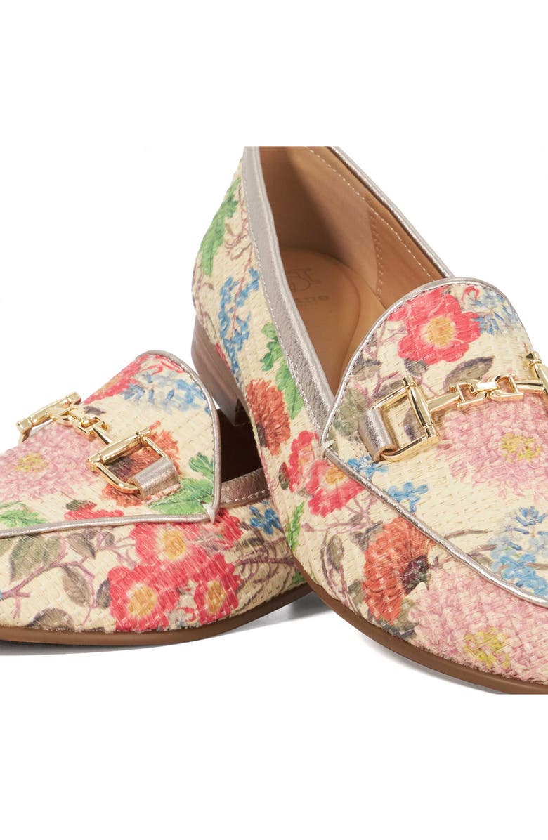 Dune London Glair Loafer, Alternate, color, Raffia