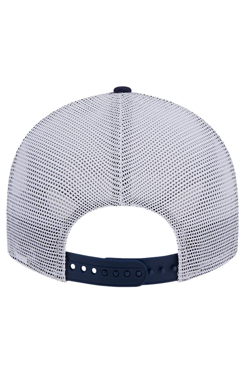 New Era Men's New Era Navy Virginia Cavaliers Throwback Circle Patch 9FIFTY Trucker Snapback Hat, Alternate, color, Navy