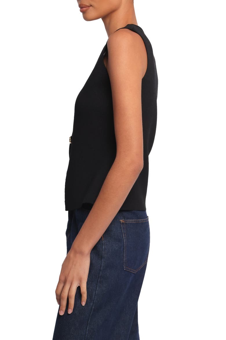 Everlee Knit Vest, Alternate, color, BLACK