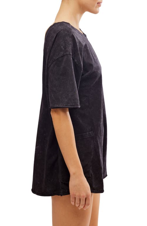 Free People Fp Movement Hot Shot Tee Romper In Black