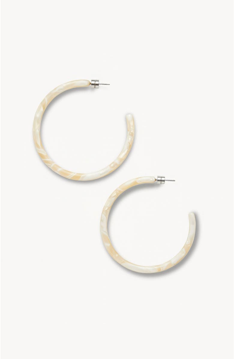 MACHETE Large Hoops, Main, color, Ivory